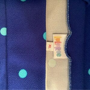 LuLaRoe Blue Polka Dot XL Leggings